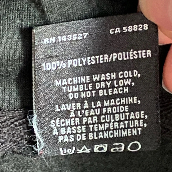 CROOKS & CASTLES Black Logo Hoodie Kangaroo Pocket Sweatshirt Sz Small - Picture 5 of 10